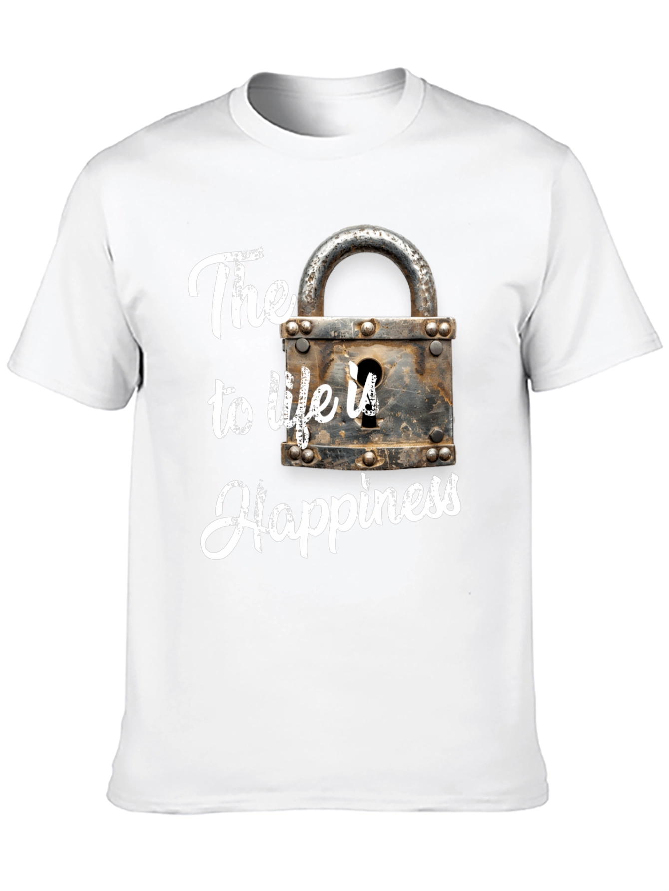 Happiness Lock T-Shirt - The Key to Life