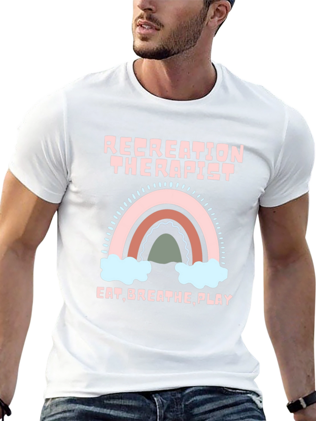 Recreation Therapist Rainbow T-Shirt