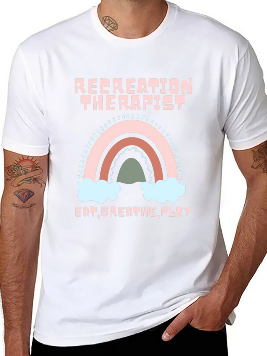 Recreation Therapist Rainbow T-Shirt