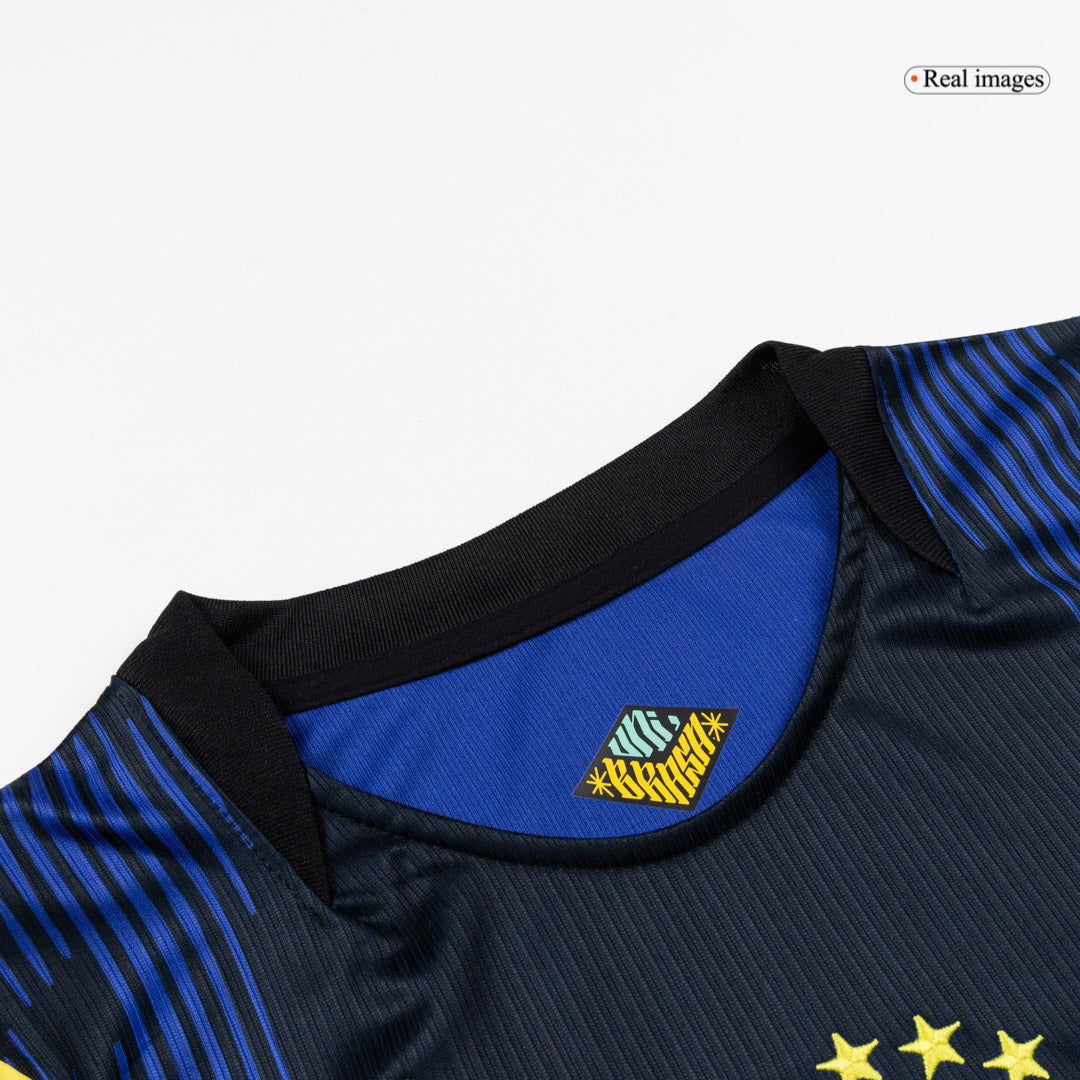 VINI JR. #7 Brazil Away Soccer Jersey World Cup 2026 Navy Image 4