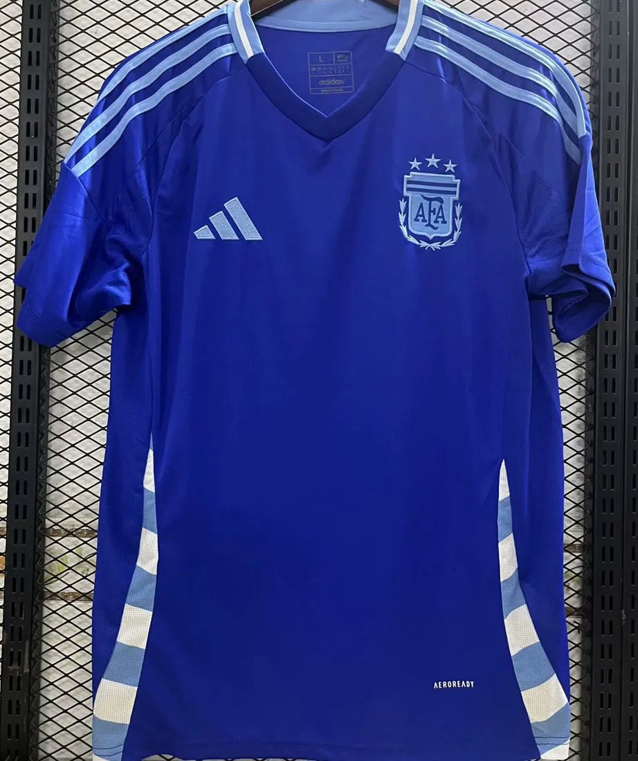 2024/25 Argentina Away Blue Fans Soccer Jersey Front