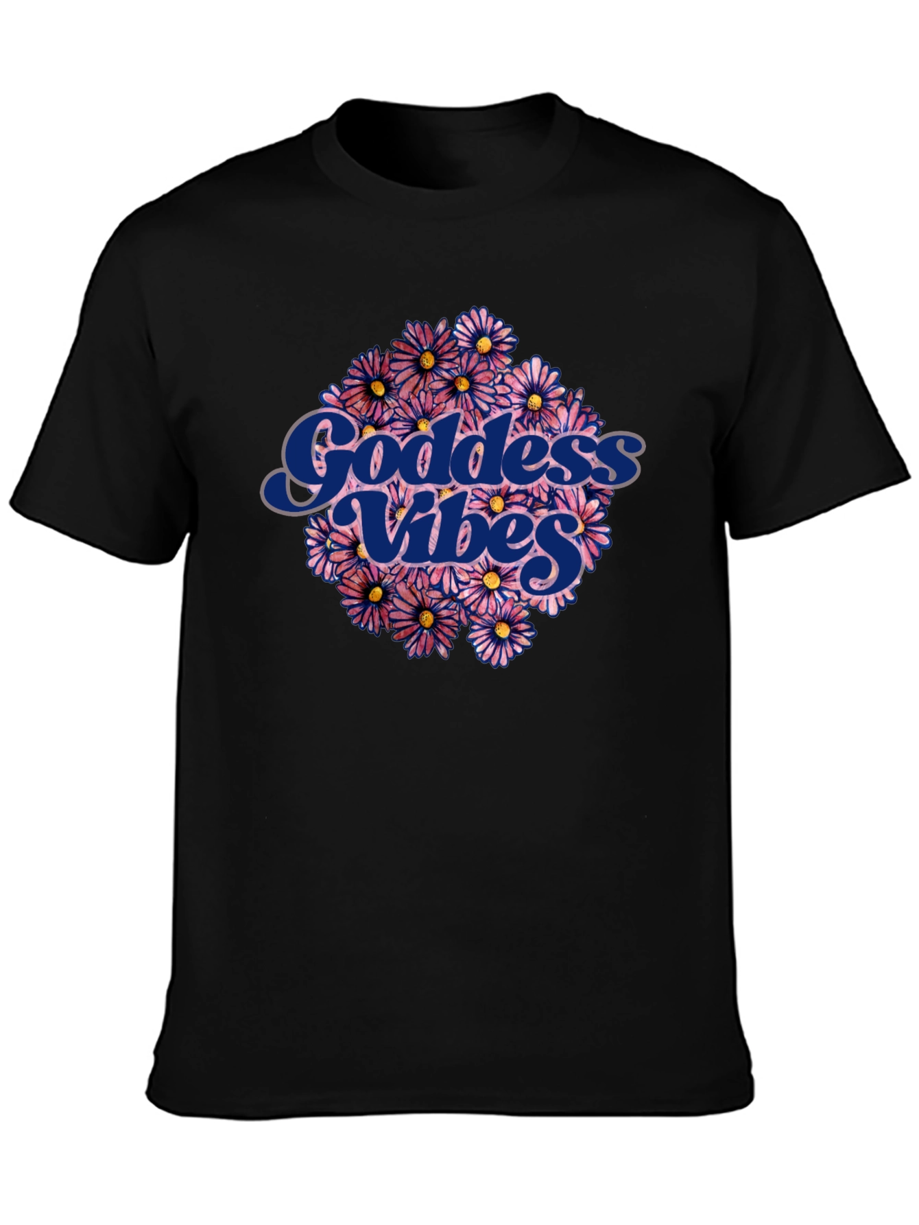 Goddess Vibes Graphic Tee - Floral Design