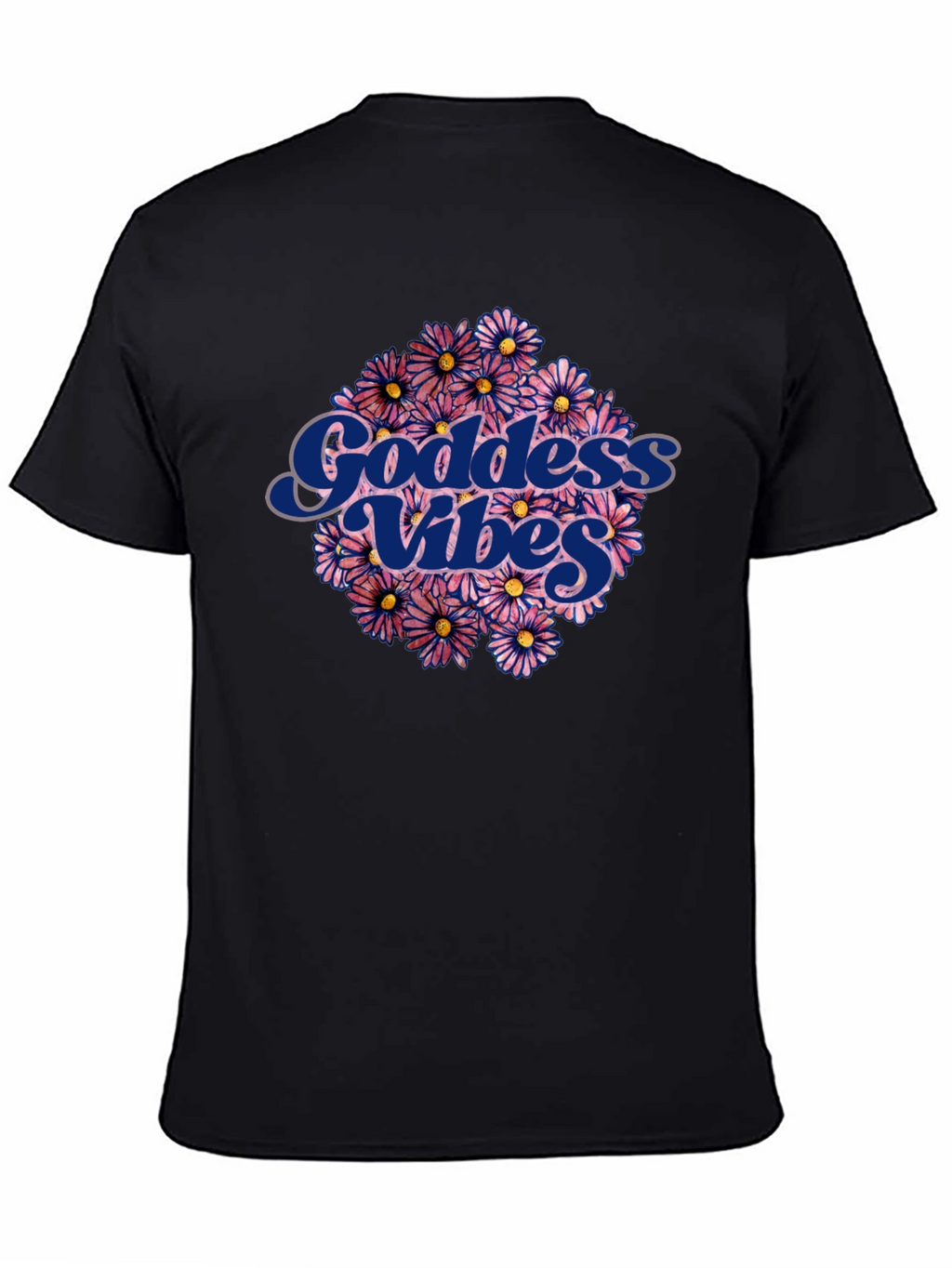 Goddess Vibes Graphic Tee - Floral Design