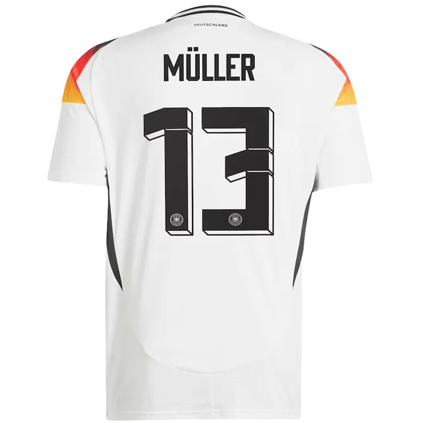 2025 Germany Retro Style White Fans Jersey Detail 2