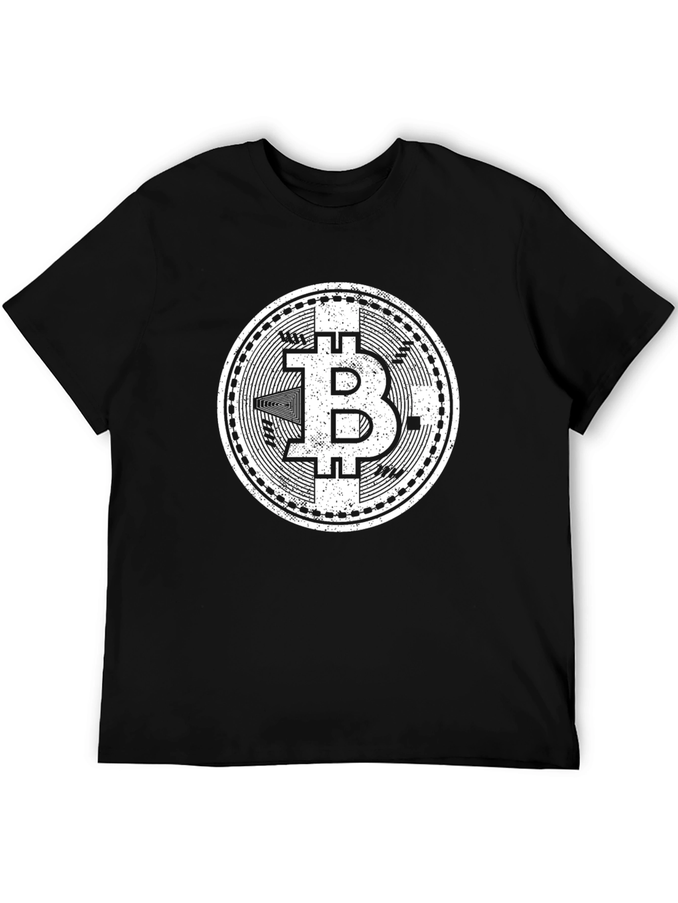 Bitcoin Cryptocurrency Graphic T-Shirt - Black
