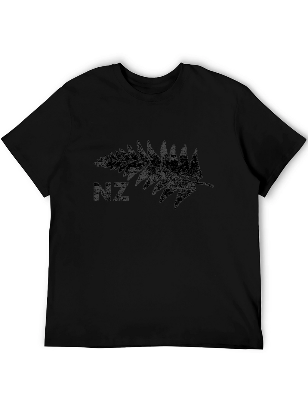 NZ Silver Fern T-Shirt - Black Casual Tee
