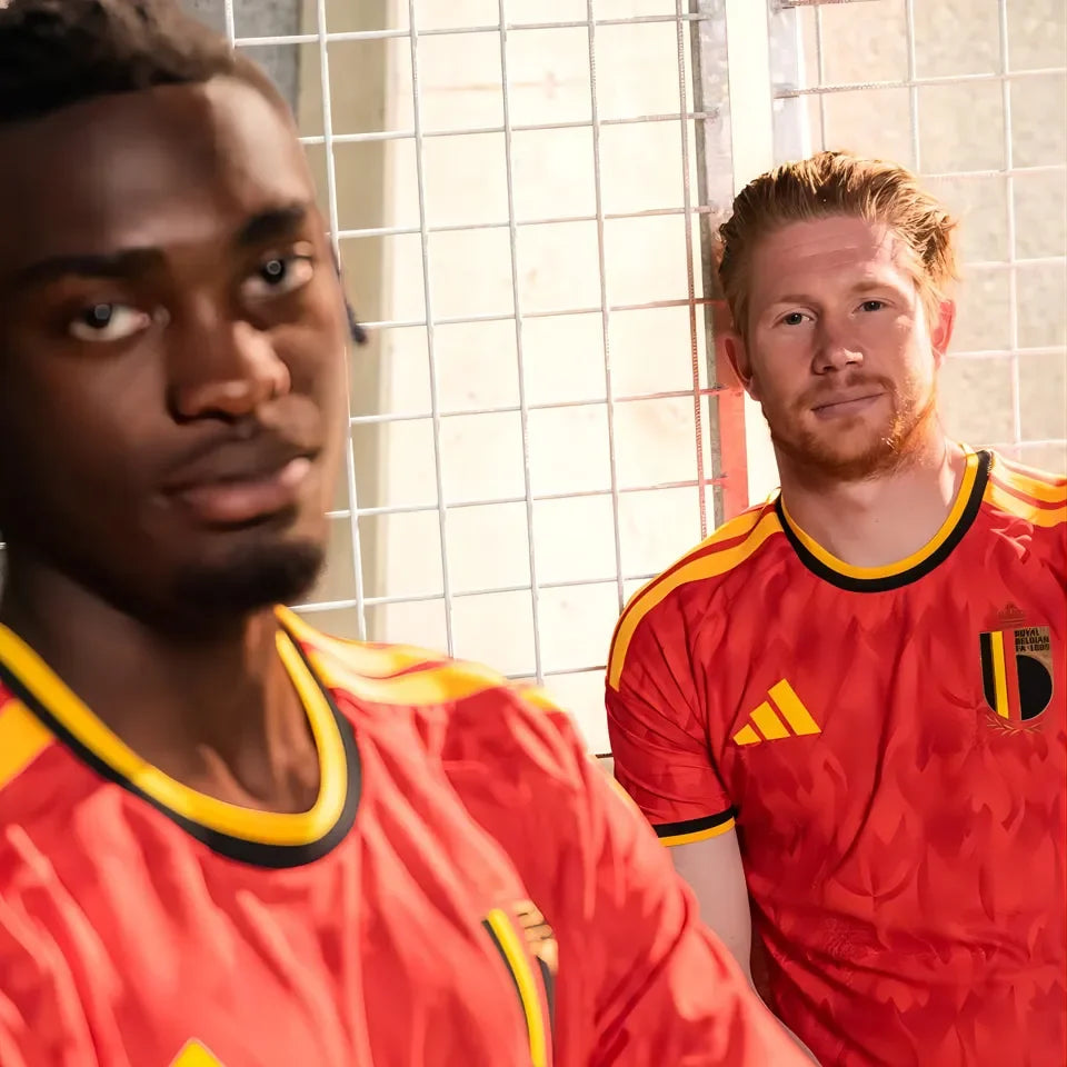 2026/27 Belgium 1:1 Quality Home Red Fans Soccer Jersey Detail 3