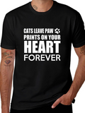 Cats Leave Paw Prints T-Shirt