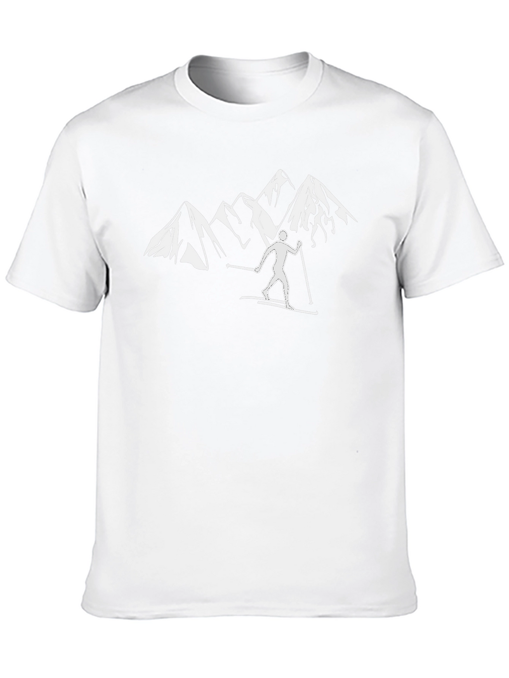 Mountain Ski T-Shirt - Black Graphic Tee
