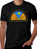 Desert Scene Graphic Tee - Black Unisex T-Shirt