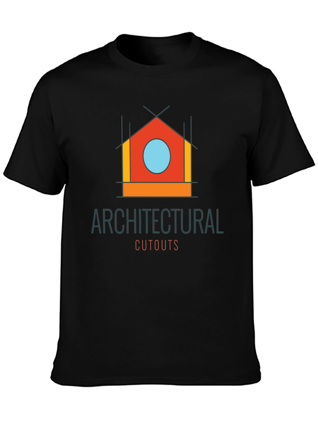 Architectural Cutouts Graphic T-Shirt