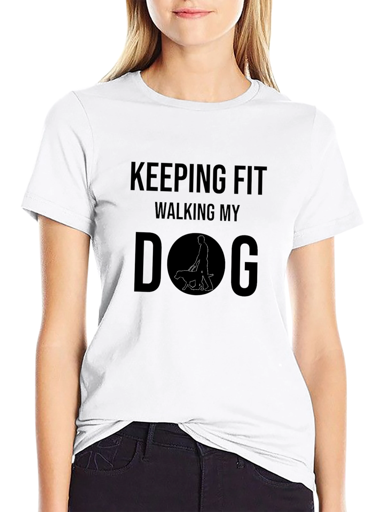 Keeping Fit Walking My Dog T-Shirt