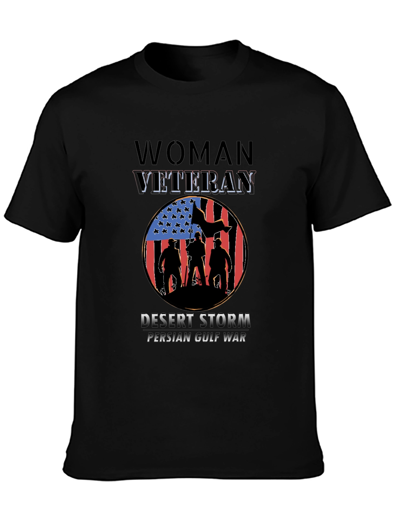 Woman Veteran Desert Storm Persian Gulf War T-Shirt