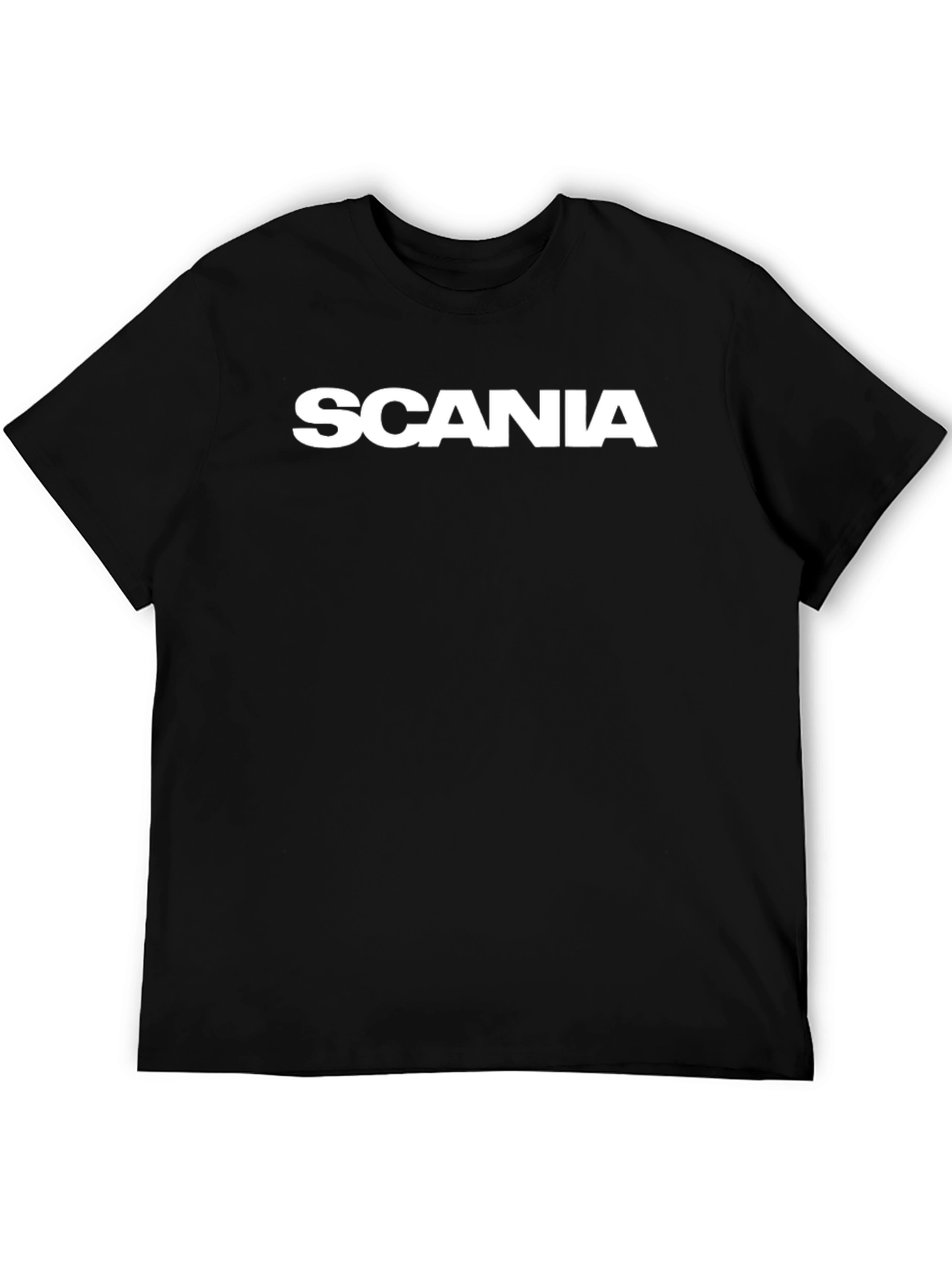 Scania Logo Black T-Shirt Mens Casual Wear