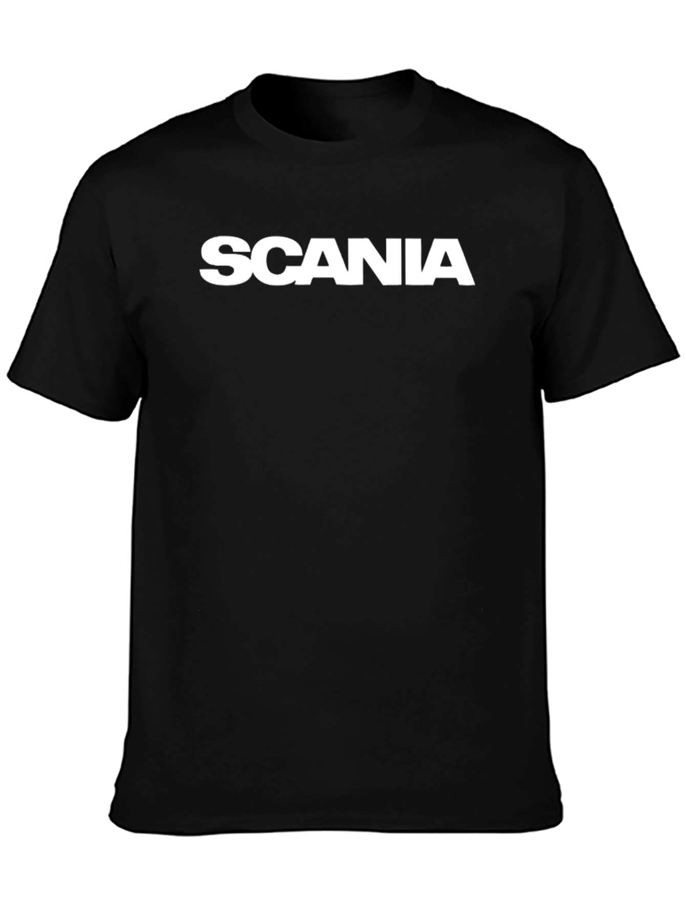 Scania Logo Black T-Shirt Mens Casual Wear