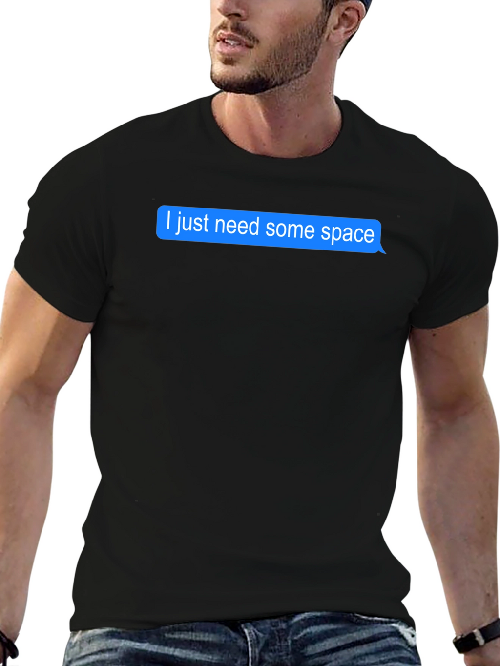 I Need Space Black T-Shirt
