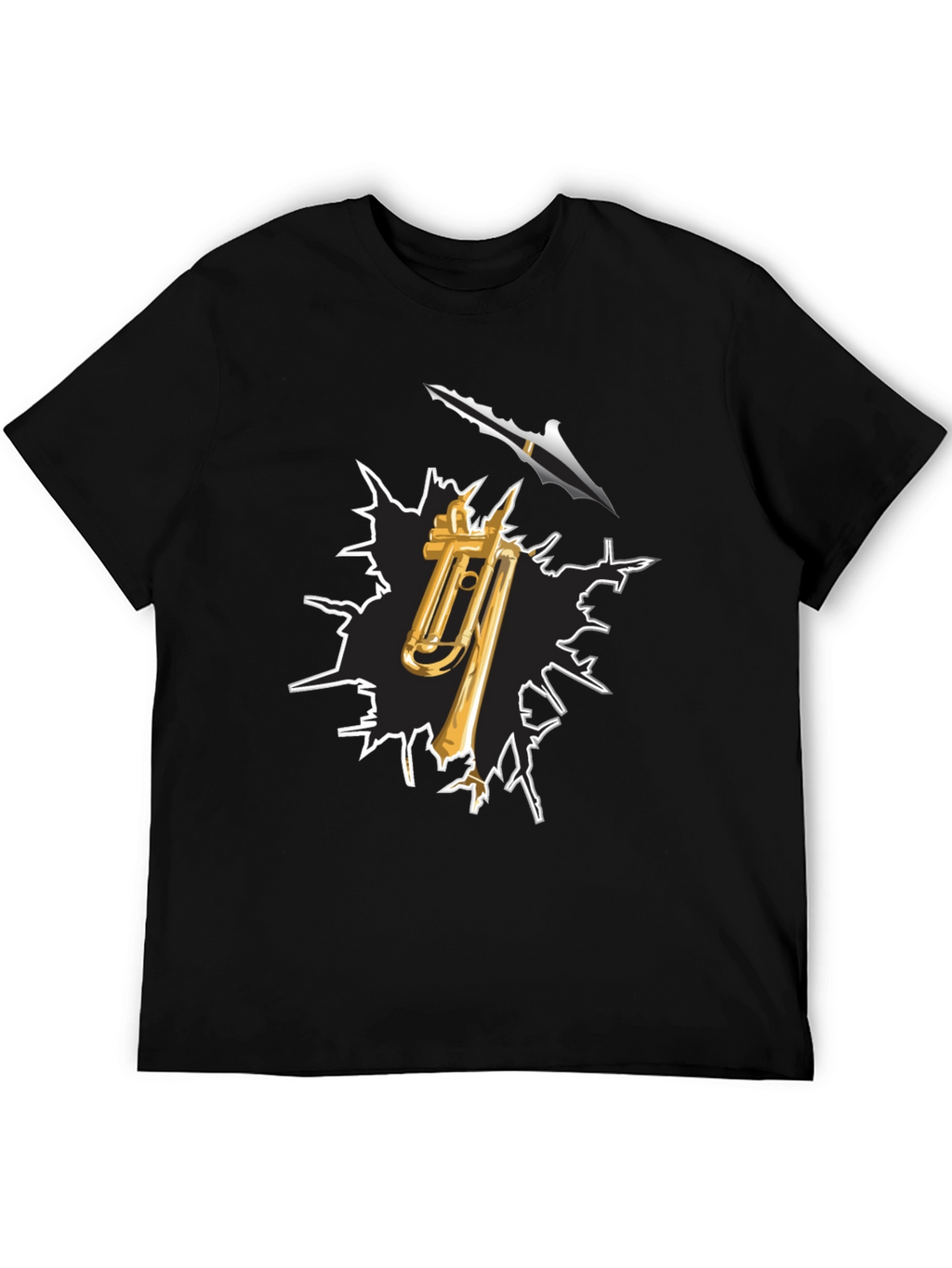 Trombone Arrow T-Shirt - Musical Destruction