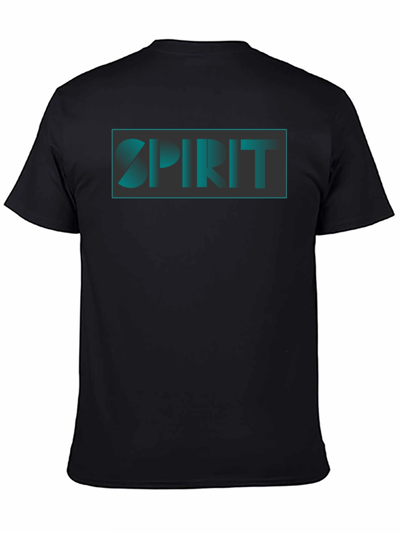 Spirit Graphic Print Black T-Shirt