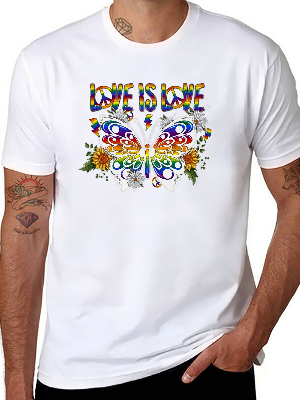 Love Is Love Butterfly Graphic Tee