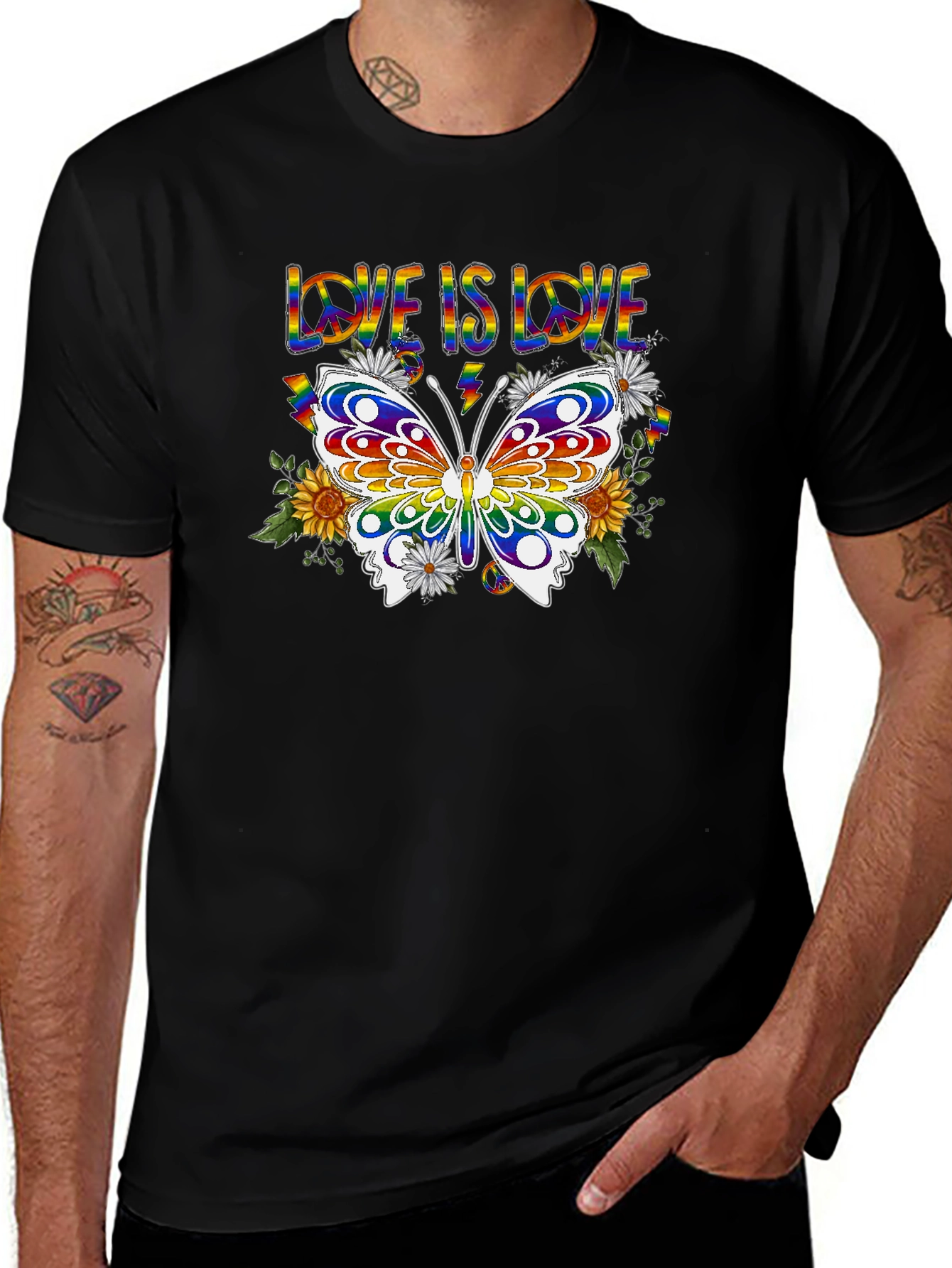 Love Is Love Butterfly Graphic Tee