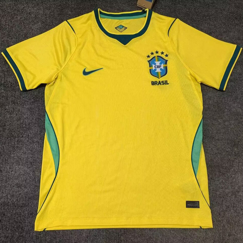 NEYMAR JR #10 Brazil 1:1 Quality Home Yellow Fans Soccer Jersey 2026/27 ★★ Item NO.: 2153185 Detail 1