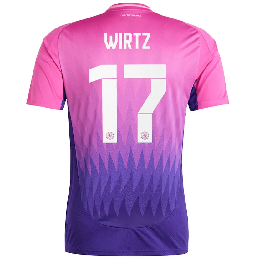 WIRTZ #17 Germany 1:1 Quality Away Pink Fans Soccer Jersey 2024/25 ★★ Front