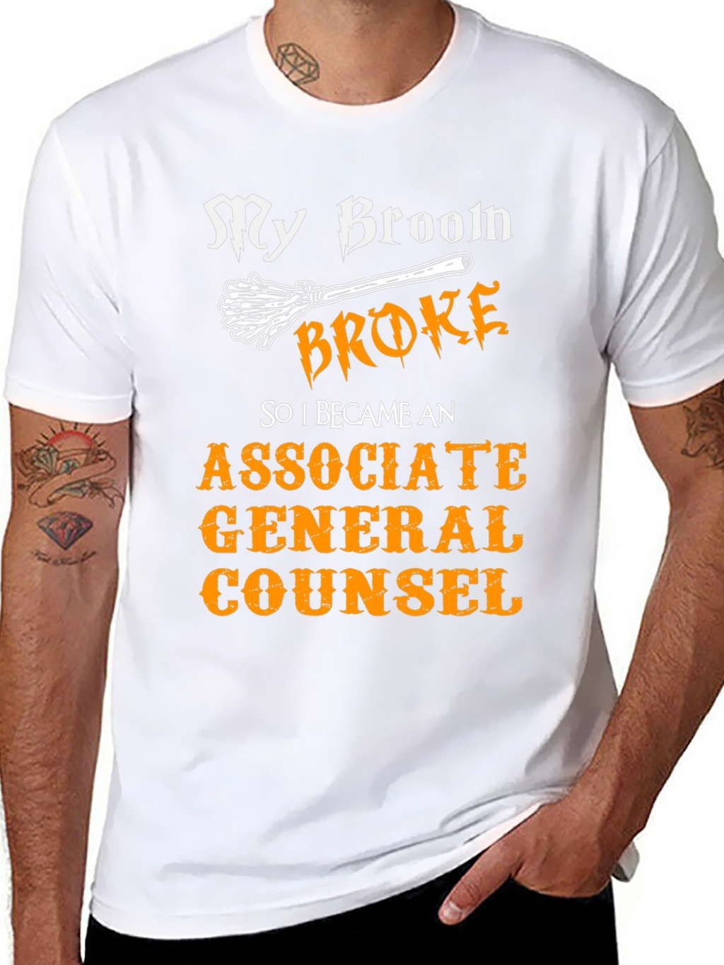 Broom Broke Funny Associate General Counsel T-Shirt