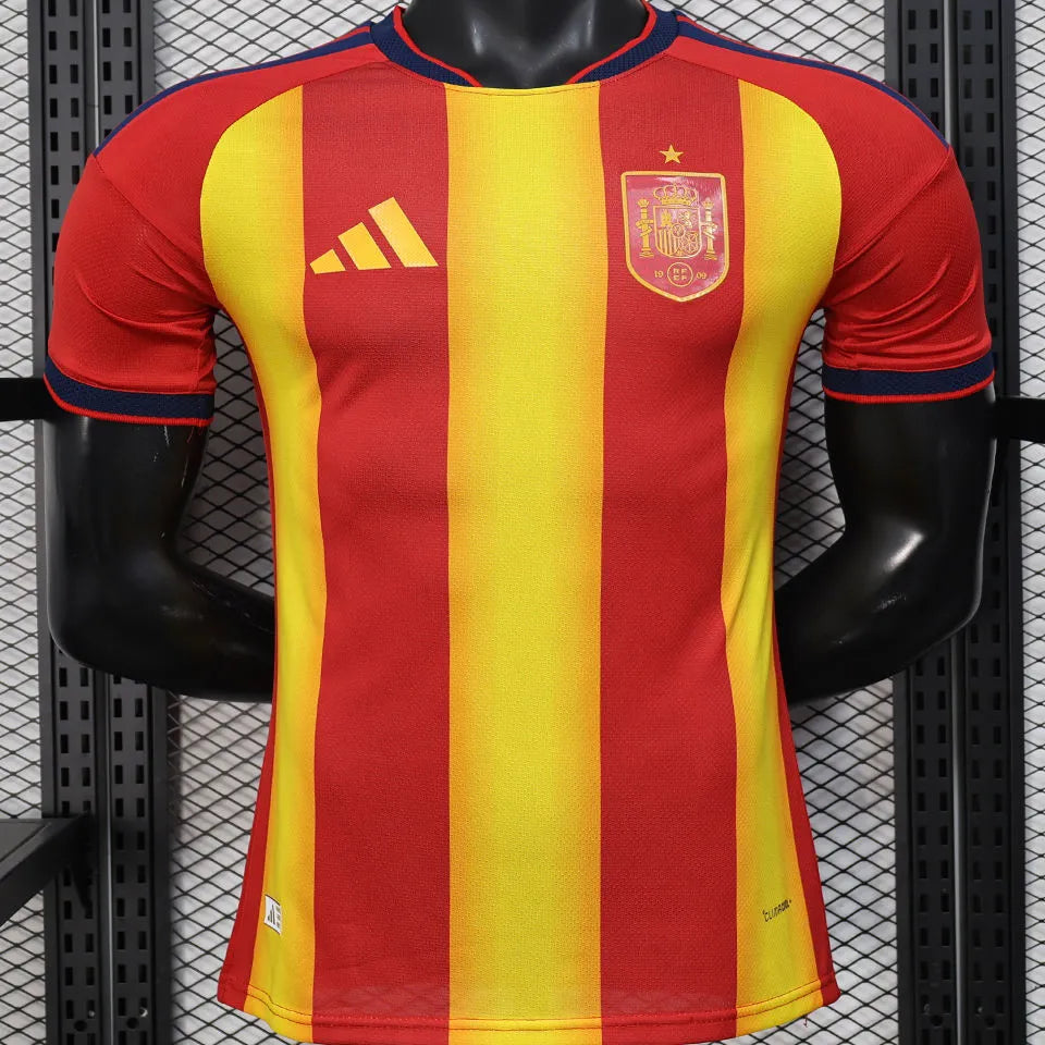 2008 Spain Away Retro Soccer Jersey Detail 3