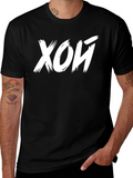 Black T-Shirt with White Lettering
