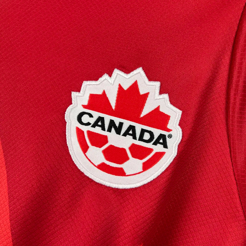 2026/27 Canada Home Red Wonen Soccer Jersey 女 Detail 4