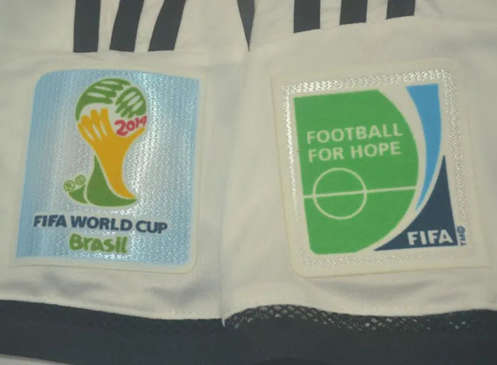 2014/15 Argentina Home Retro Soccer Jersey Detail 3