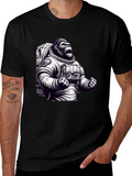 Astronaut Gorilla Graphic T-Shirt
