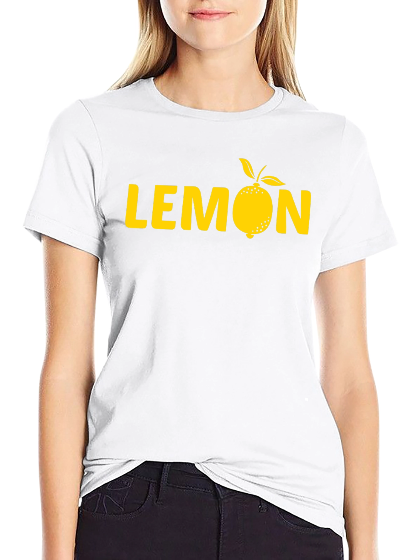 Lemon Graphic Tee - Mens Black Cotton T-Shirt