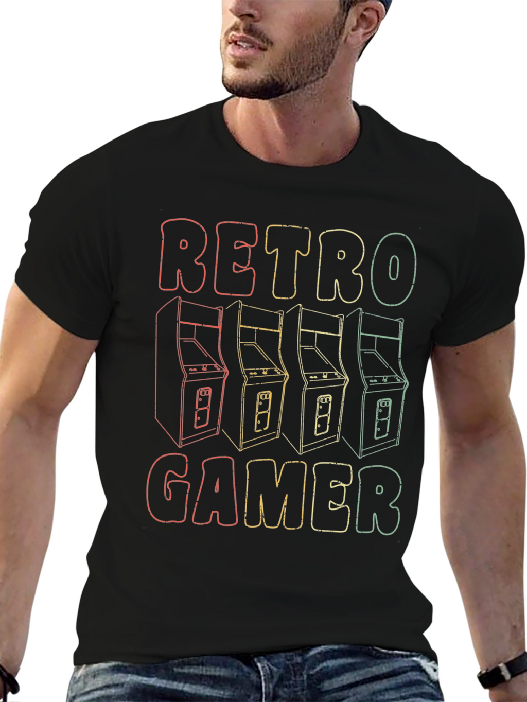 Retro Gamer T-Shirt - Classic Arcade Design