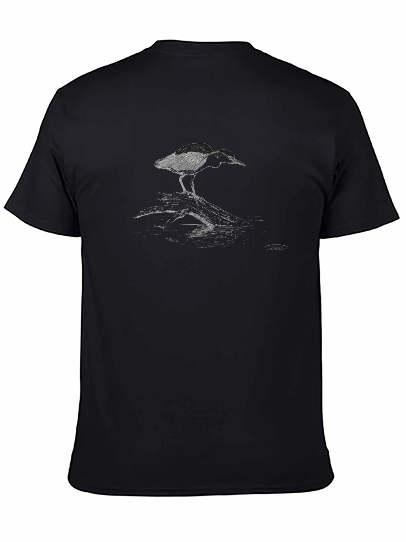 Bird Graphic Black T-Shirt