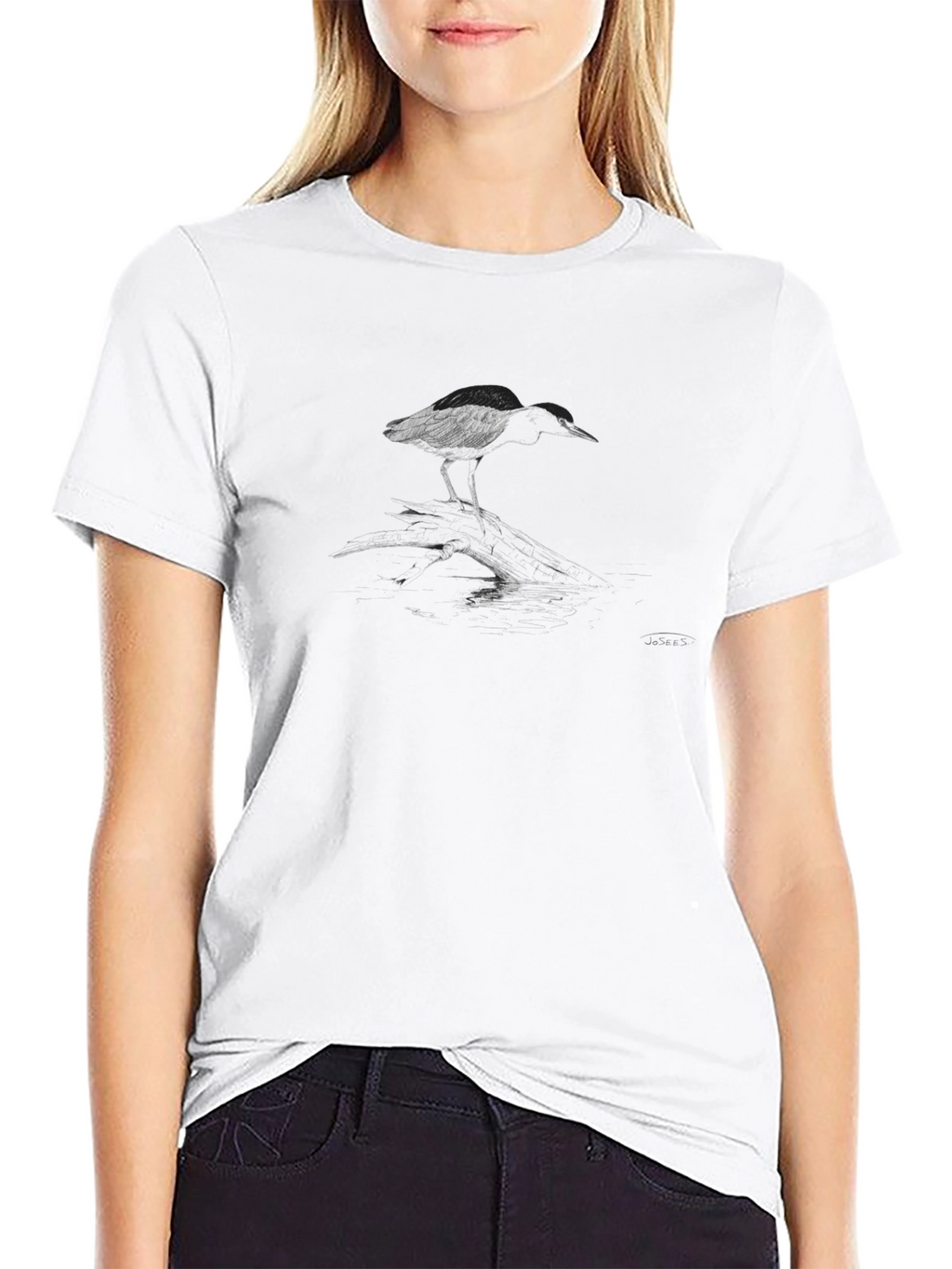 Bird Graphic Black T-Shirt