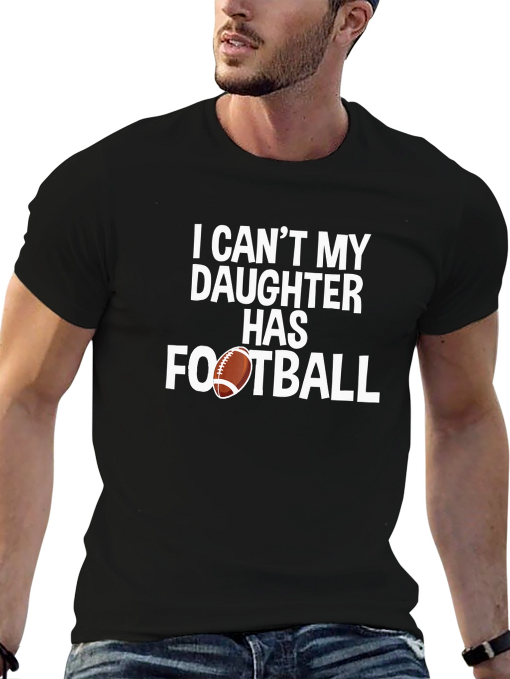 Daughters Football Dad T-Shirt