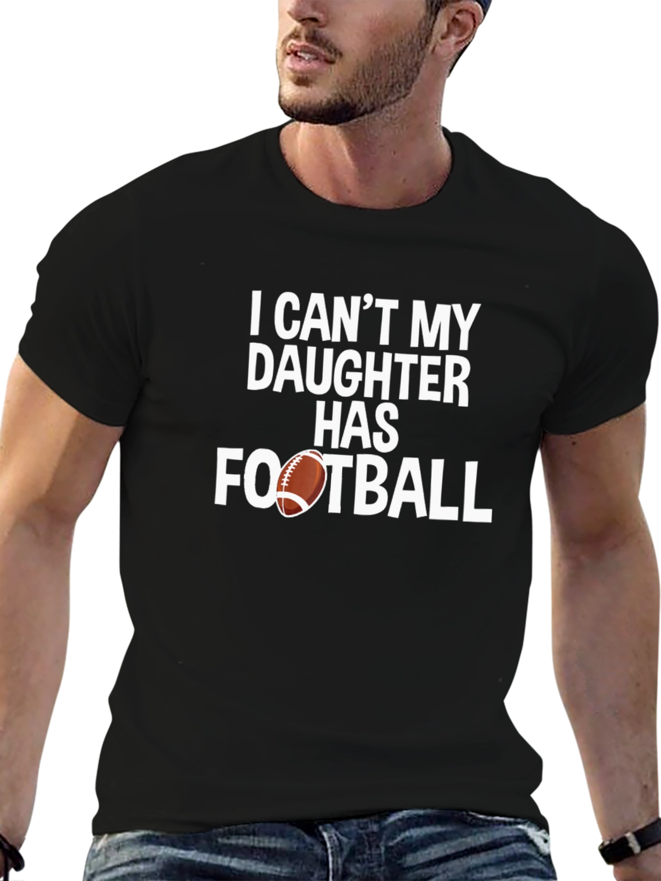 Daughters Football Dad T-Shirt