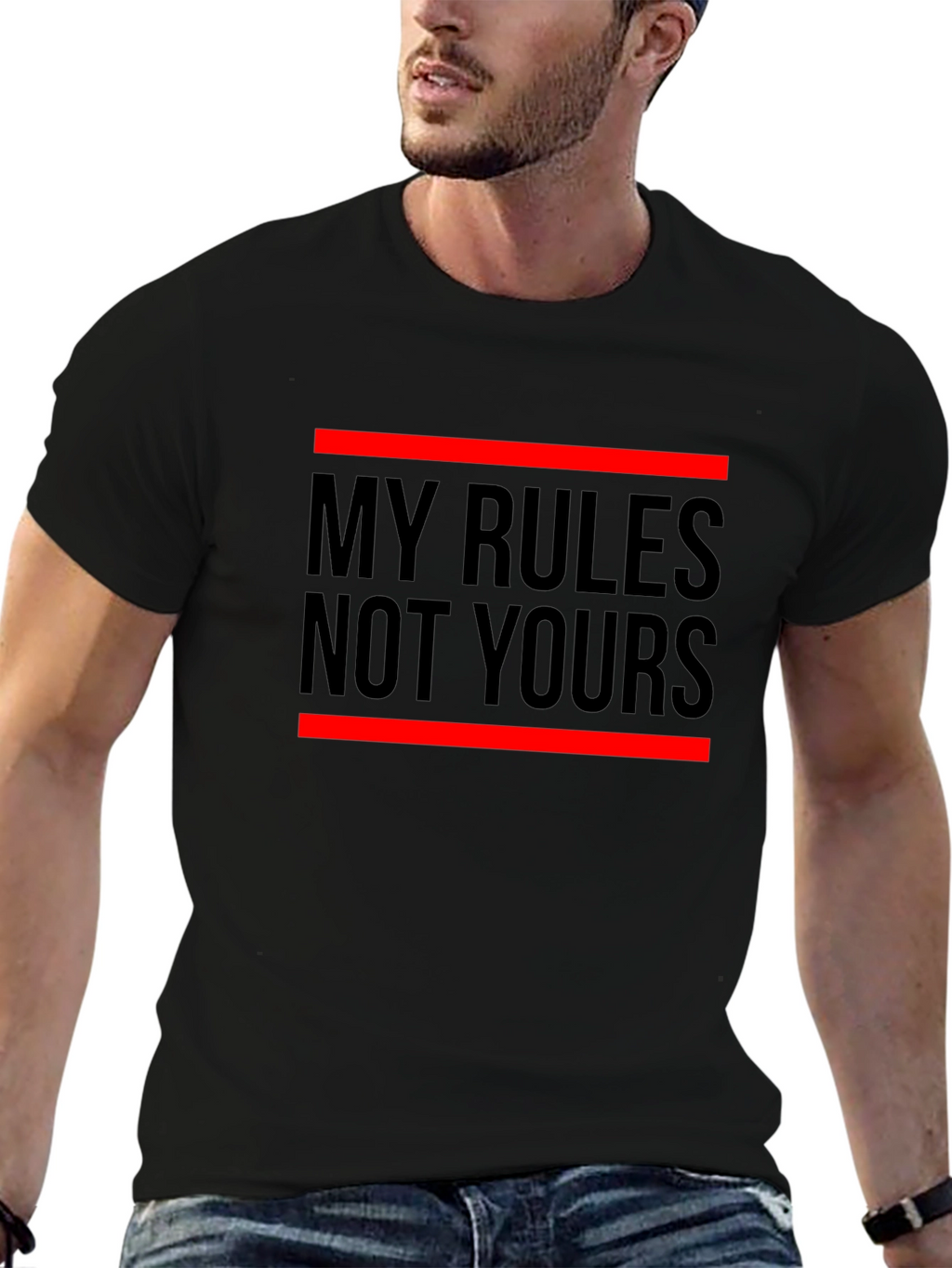 My Rules Not Yours Graphic Tee - Statement T-Shirt