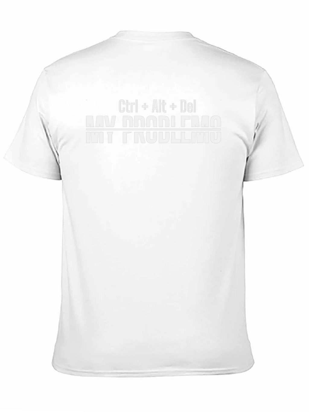 Ctrl+Alt+Del My Problems Black Graphic T-Shirt