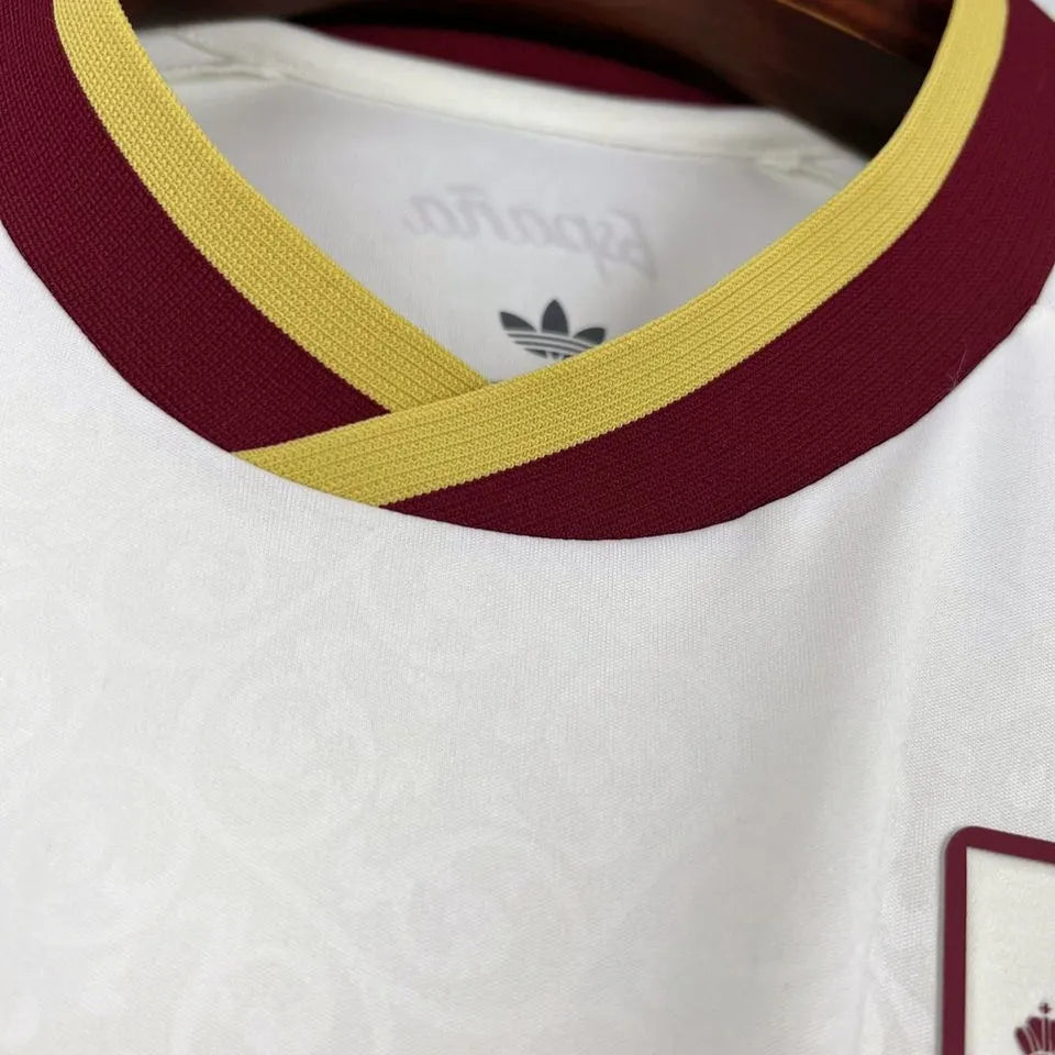 2026/27 Spain Away White Fans Soccer Jersey Detail 1