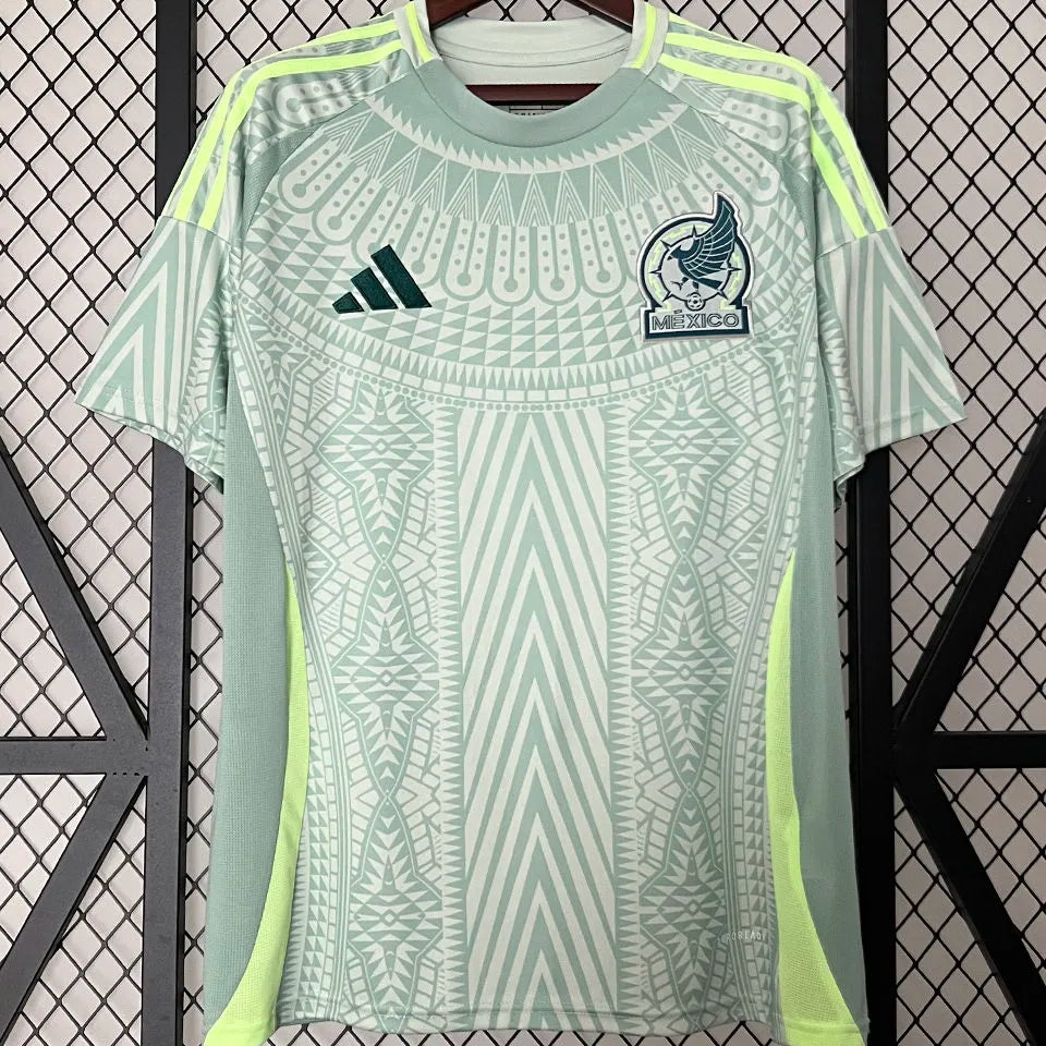 CHICHARITO #14 Mexico 1:1 Quality Away Fans Soccer Jersey 2024/25 ★★ Detail 1