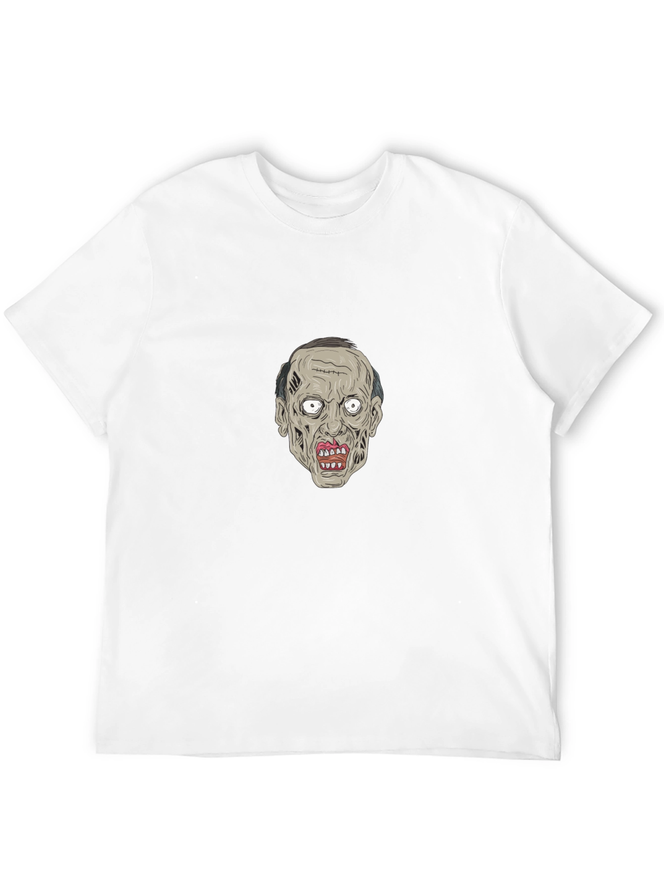 Zombie Face Graphic Black Tee