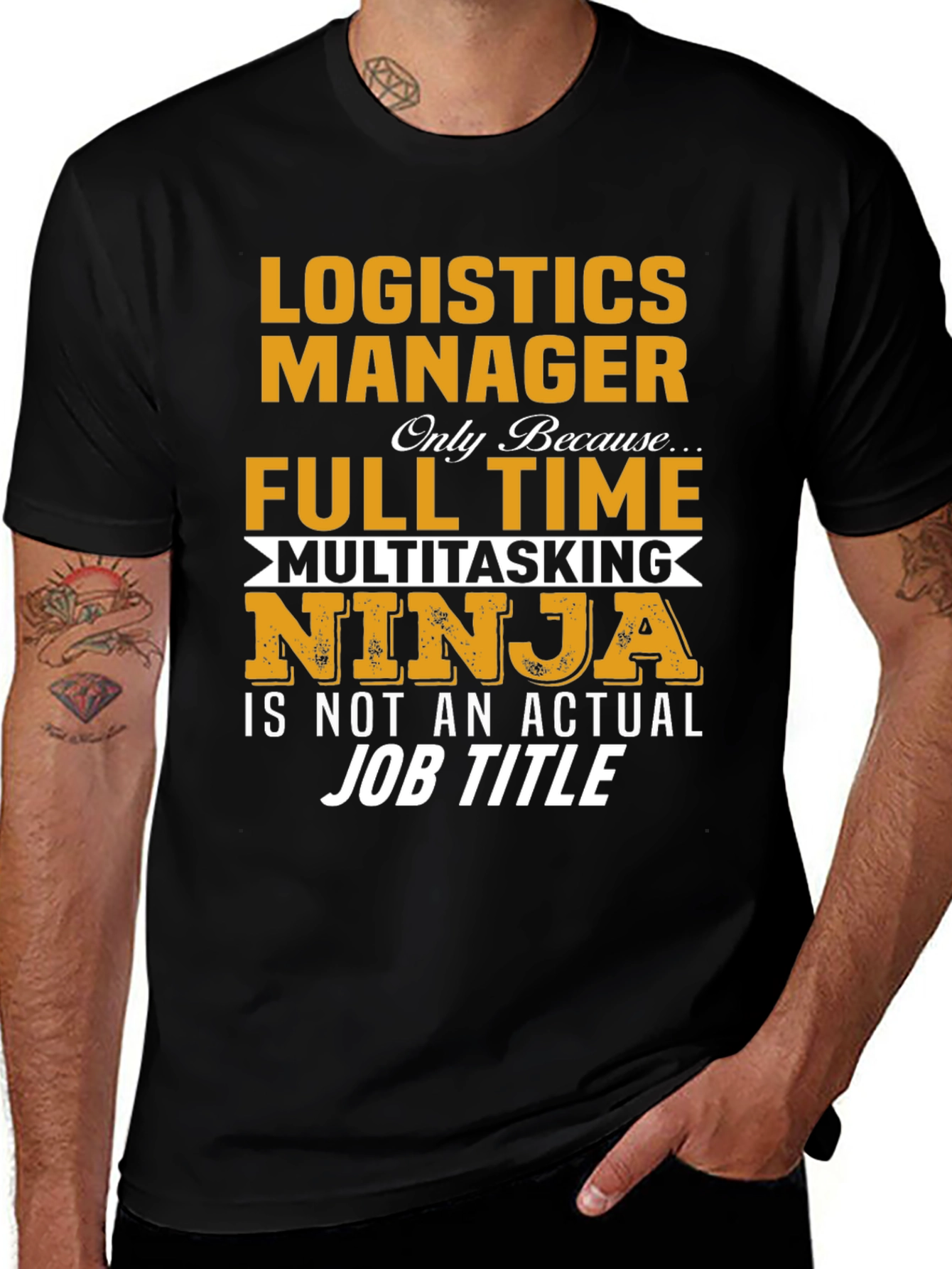 Logistics Manager Full Time Ninja T-Shirt