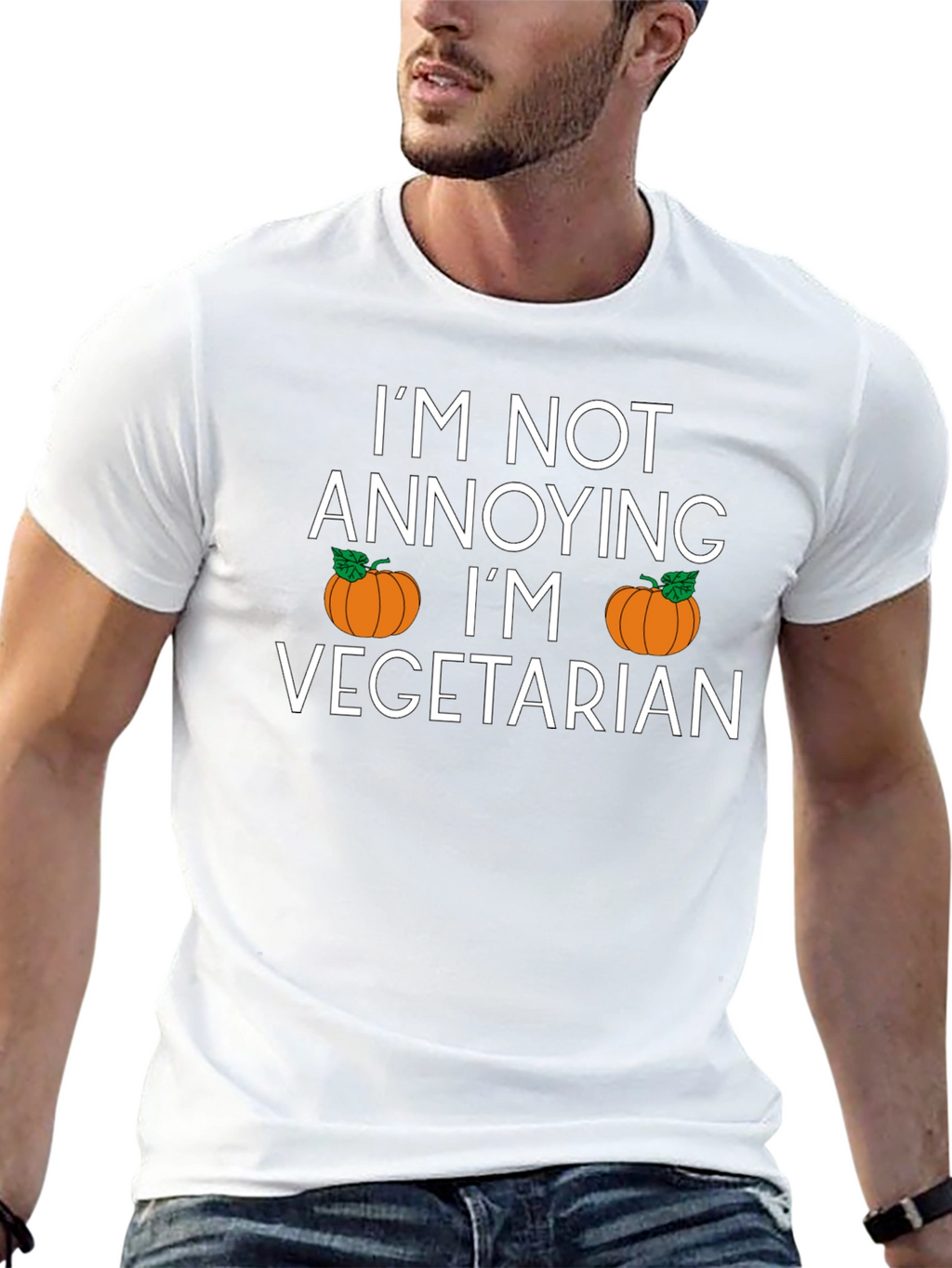 Im Not Annoying Im Vegetarian Funny T-Shirt