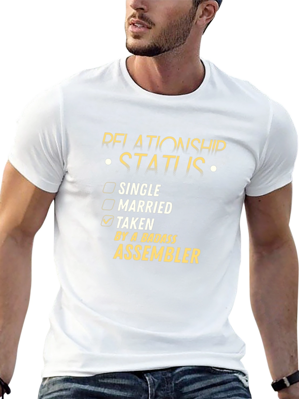 Badass Assembler Relationship Status T-Shirt
