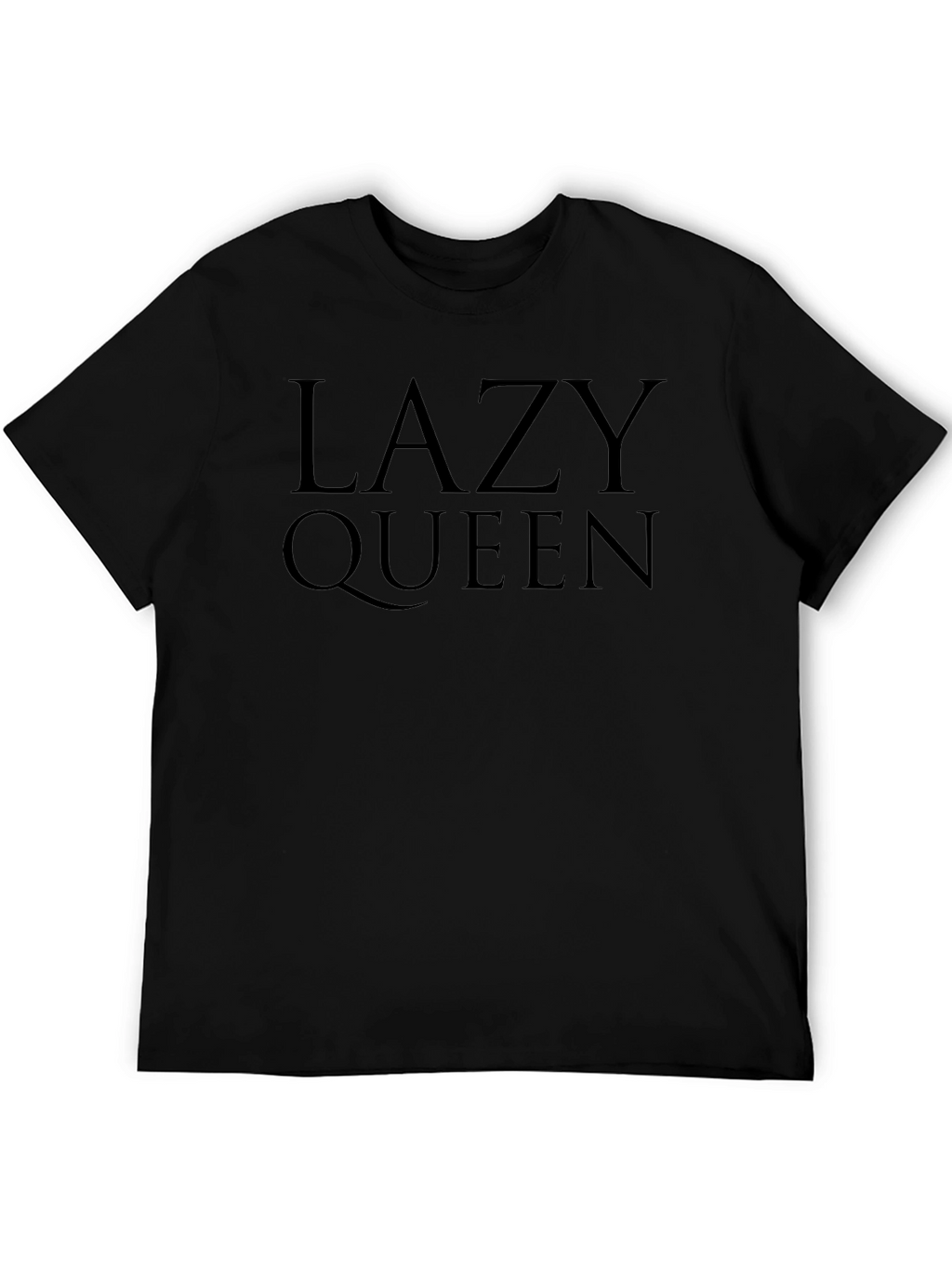 Lazy Queen Black Graphic T-Shirt