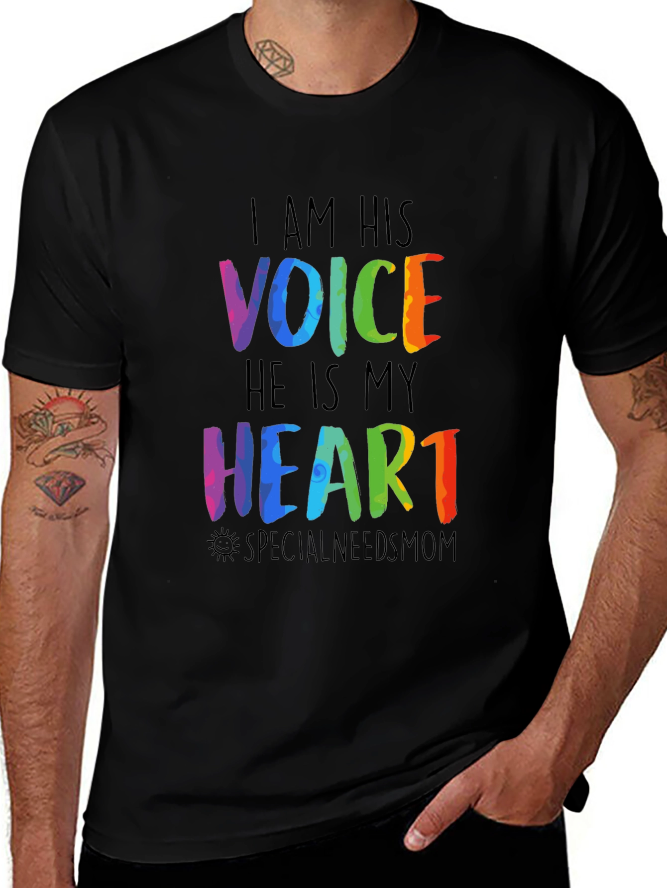 I Am His Voice Special Needs Mom T-Shirt