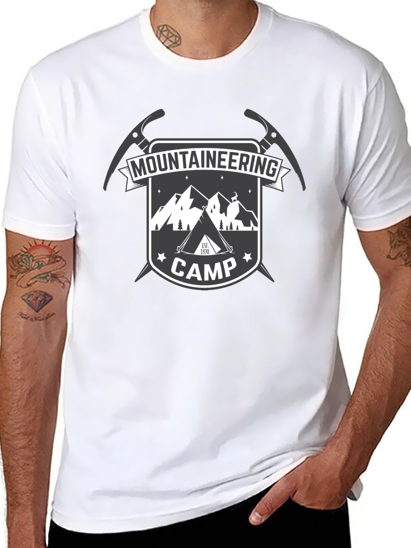 Mountaineering Camp Black T-Shirt