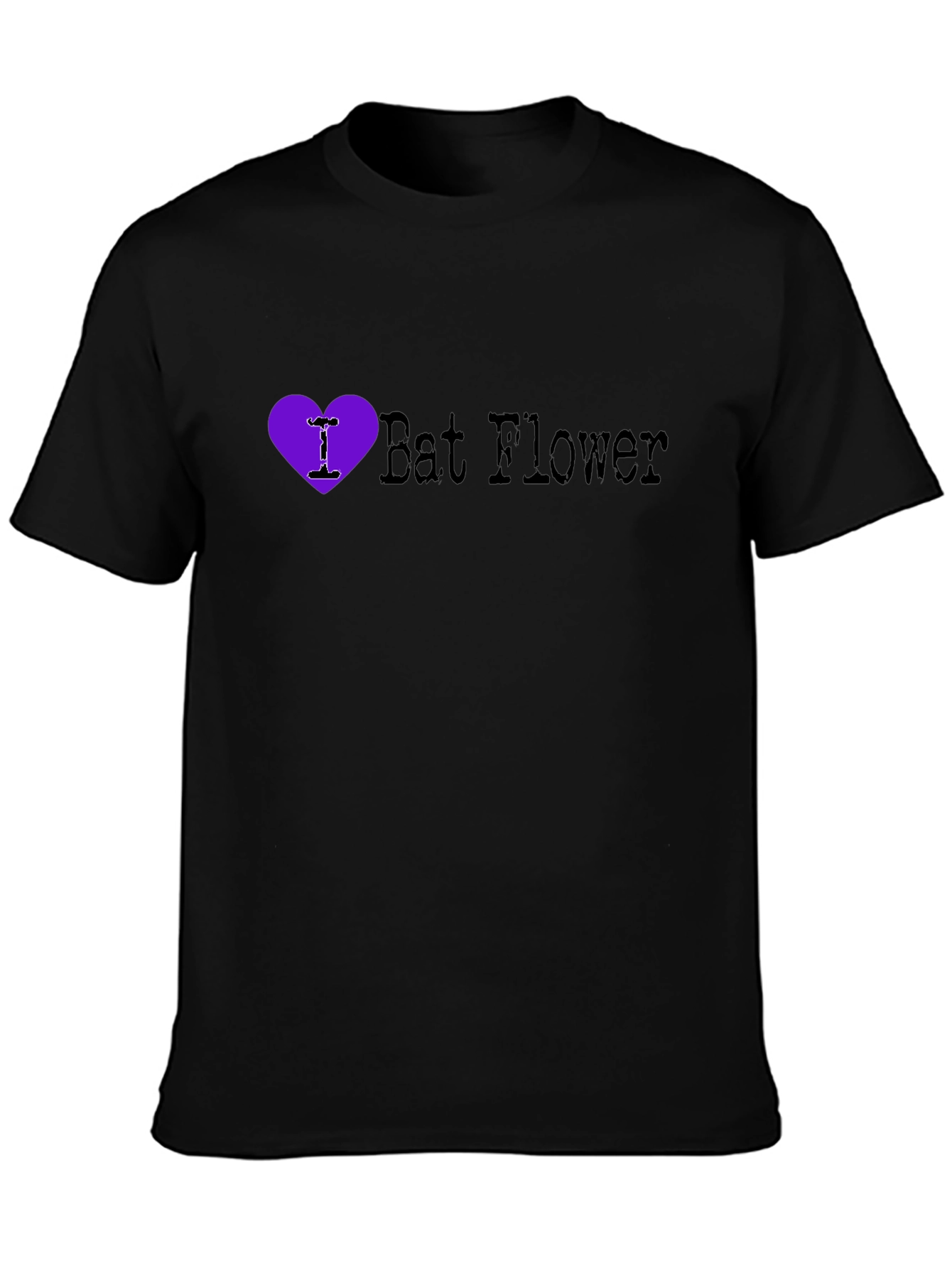 I Heart Bat Flower Graphic Tee - Unique Plant Lover Shirt